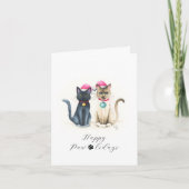 Zakelijke kerst Kaarten met Logo Cat Lover (Voorkant)