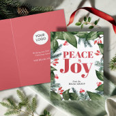 Zakelijke Kerst Kaarten Waterverf Botanicals