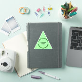 Zakelijke Kerst Licht Groen Driehoek Vinyl Sticker (iPad Cover)