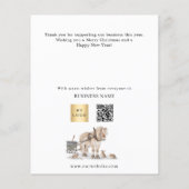 Zakelijke kerst-pakket insert flyer (Achterkant)
