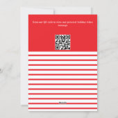 Zakelijke kerst QR-code op maat Feestdagenkaart (Achterkant)