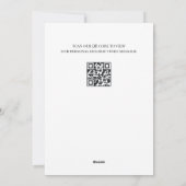 Zakelijke kerst QR-code op maat Feestdagenkaart (Achterkant)