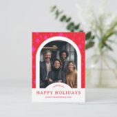 Zakelijke Kerst Sterren Aangepaste Arch FOTO Briefkaart (Staand voorkant)