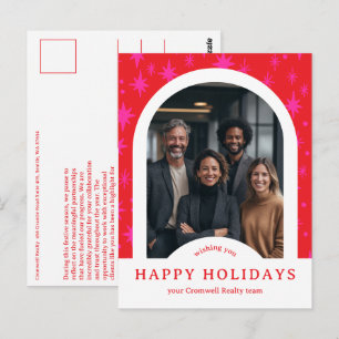 Zakelijke Kerst Sterren Aangepaste Arch FOTO Briefkaart