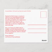 Zakelijke Kerst Sterren Aangepaste Arch FOTO Briefkaart (Achterkant)