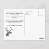 Zakelijke kerstbedankjes briefkaart (Achterkant)