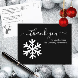 Zakelijke kerstbedankjes briefkaart