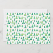 Zakelijke Kerstbomen Kerstfeest Kaart (Achterkant)