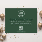 Zakelijke kerstbomen Logo QR-code Corporate Feestdagenkaart