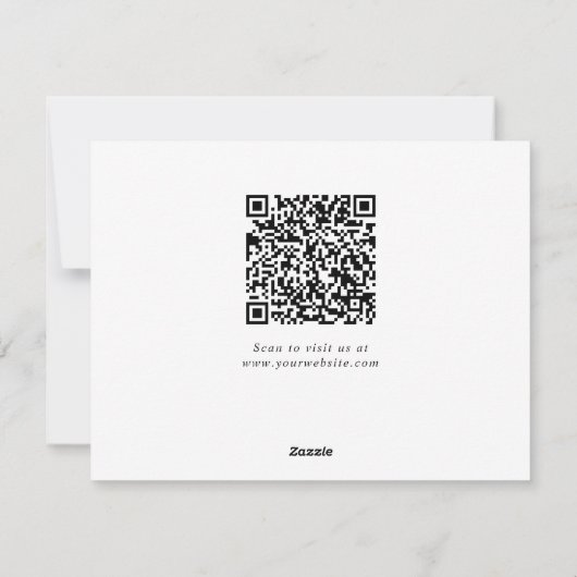 Zakelijke kerstbomen QR-code Corporate Feestdagenkaart (Achterkant)
