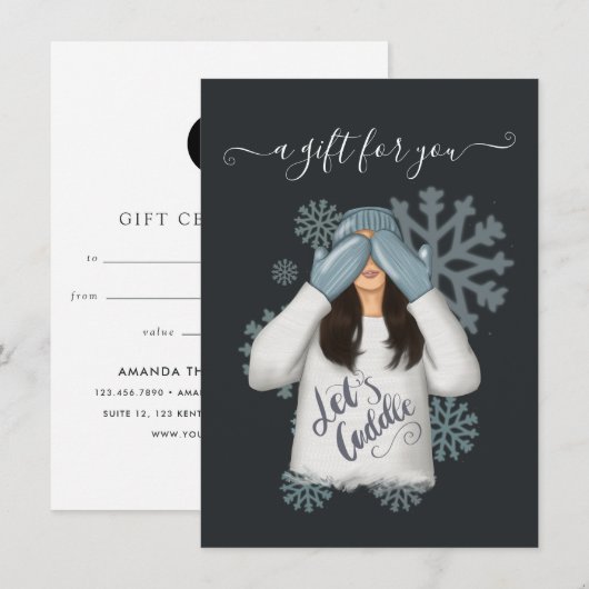 Zakelijke kerstcadeaubon (Voorkant / Achterkant)