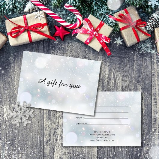 Zakelijke kerstcadeaubon