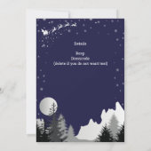 Zakelijke kerstfeest uitnodiging modern blauw (Achterkant)