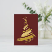 Zakelijke kerstgroet ansichtkaarten feestdagenkaart (Staand voorkant)