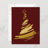 Zakelijke kerstgroet ansichtkaarten feestdagenkaart (Voorkant / Achterkant)