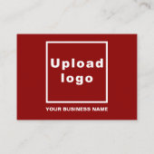 Zakelijke kerstgroet op rode behuizing Kaart (Achterkant)