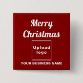 Zakelijke kerstgroet op Rode Plein Button (Voorkant)
