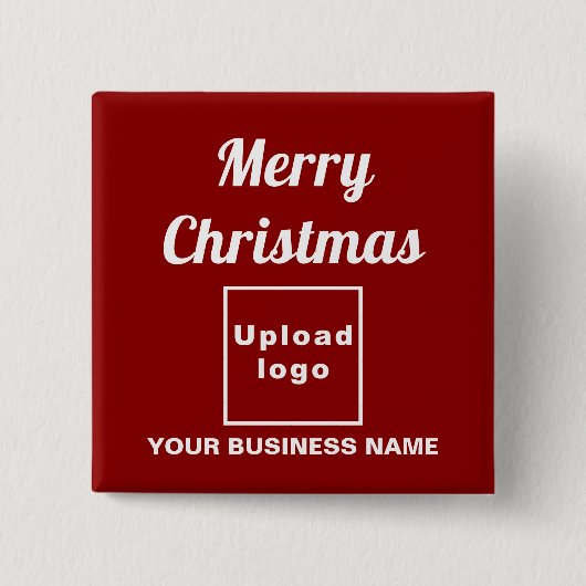 Zakelijke kerstgroet op Rode Plein Button (Voorkant)