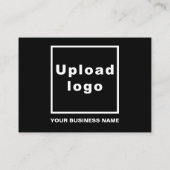 Zakelijke kerstgroet op zwart informatiekaartje (Achterkant)