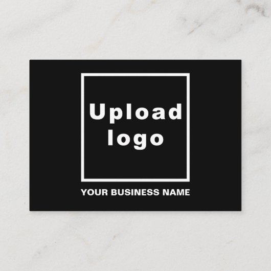 Zakelijke kerstgroet op zwart informatiekaartje (Achterkant)