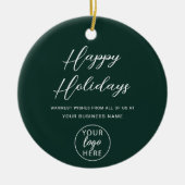 Zakelijke kerstgroeten  keramisch ornament (Voorkant)