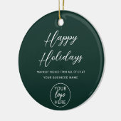 Zakelijke kerstgroeten  keramisch ornament (Links)