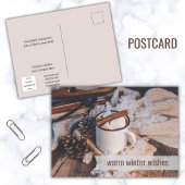 Zakelijke kerstgroeten met warme winterwensen feestdagenkaart