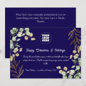 Zakelijke Kerstgroetkaart 2025 Feestdagenkaart (Voorkant / Achterkant)