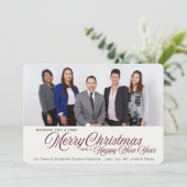 Zakelijke Kerstkaart 2 Foto Kaart (Staand voorkant)