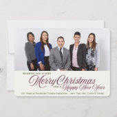 Zakelijke Kerstkaart 2 Foto Kaart (Voorkant)