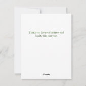 Zakelijke kerstKaart aanpassen (Achterkant)