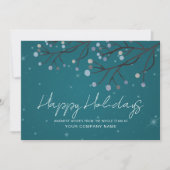 Zakelijke kerstkaart 'Blauwe sterrenhemel' (Voorkant)