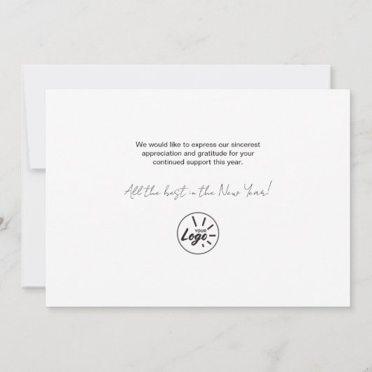 Zakelijke kerstkaart 'Blauwe sterrenhemel' (Achterkant)