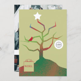 Zakelijke kerstkaart Boom van Kunst Kaart