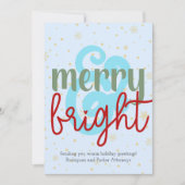 Zakelijke Kerstkaart Merry & Bright (Voorkant)