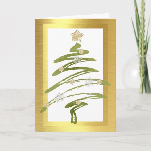 Zakelijke kerstKaart met kerstmis Feestdagen Kaart (Voorkant)