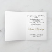 Zakelijke kerstKaart met kerstmis Feestdagen Kaart (Binnen)