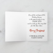 Zakelijke kerstKaart met kerstmis Feestdagen Kaart (Binnen)