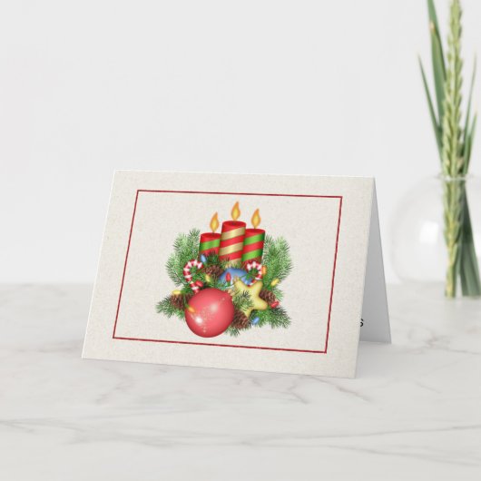 Zakelijke kerstKaart met kerstmis Feestdagen Kaart (Voorkant)