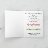 Zakelijke kerstKaart met kerstmis Feestdagen Kaart (Binnen)