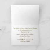 Zakelijke kerstKaart met kerstmis Feestdagen Kaart (Binnen)