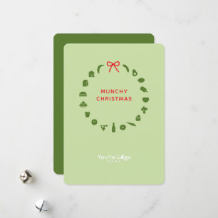 Zakelijke kerstkaart voor voedingsmerken
