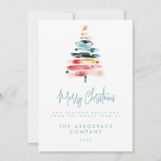 Zakelijke kerstkaarten kaart (Voorkant)