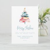 Zakelijke kerstkaarten kaart (Staand voorkant)