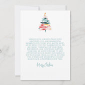 Zakelijke kerstkaarten kaart (Achterkant)