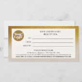 Zakelijke Kerstkrans Cadeaubon Certificaat (Achterkant)