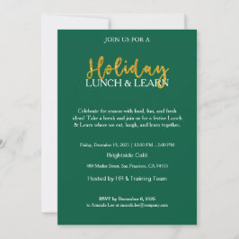 Zakelijke Kerstlunch & Leer Uitnodiging