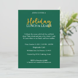 Zakelijke Kerstlunch & Leer Uitnodiging