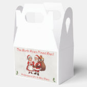Zakelijke kerstman visitekaart Mr&Mrs Claus Bedankdoosjes (Geopend)