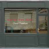 Zakelijke Kerstmis | Fijne Feestdagen voor Bedrijv Raamsticker